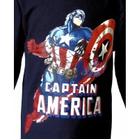 Marvel Avengers Captain America Langarmshirt - schwarz