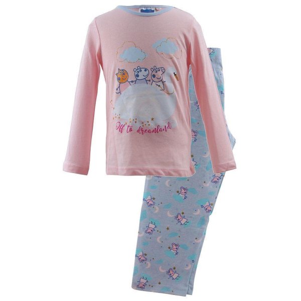 Peppa Pig Wutz Pyjama - rosa/hellblau