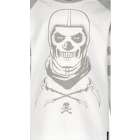 Fortnite Skull-Trooper  Langarmshirt - grau/weiß