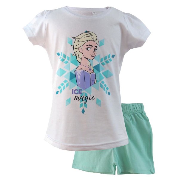 Disney Die Eiskönigin 2 Frozen Elsa Pyjama  Set - weiß