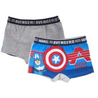 Marvel Avengers Captain America Unterhosen Jungen Boxershorts 2er Set