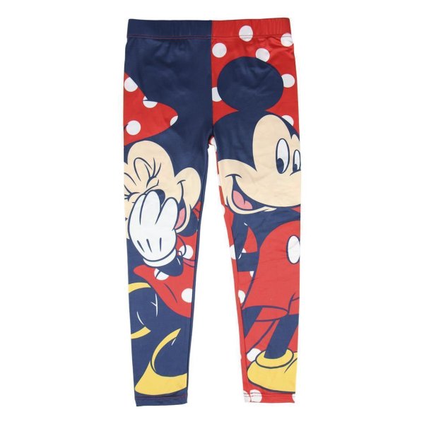 Disney Minnie Mouse Mädchen Leggings Freizeithose - rot/blau 92 (2 Jahre)