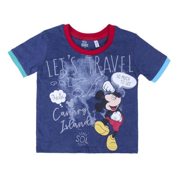 Disney Mickey Mouse Jungen T-Shirt - blau
