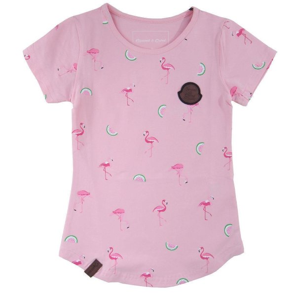squared & cubed Mädchen t-shirt rosa mit flamingo-motiv