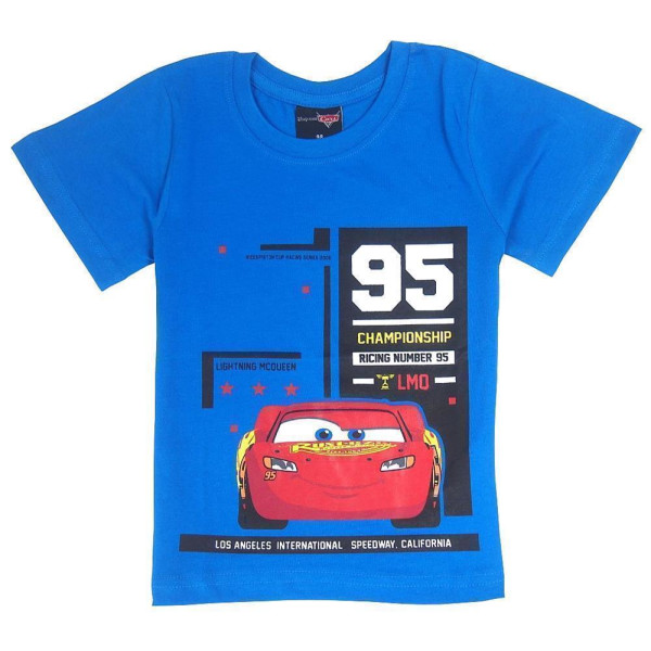 disney cars jungen t-shirt blau