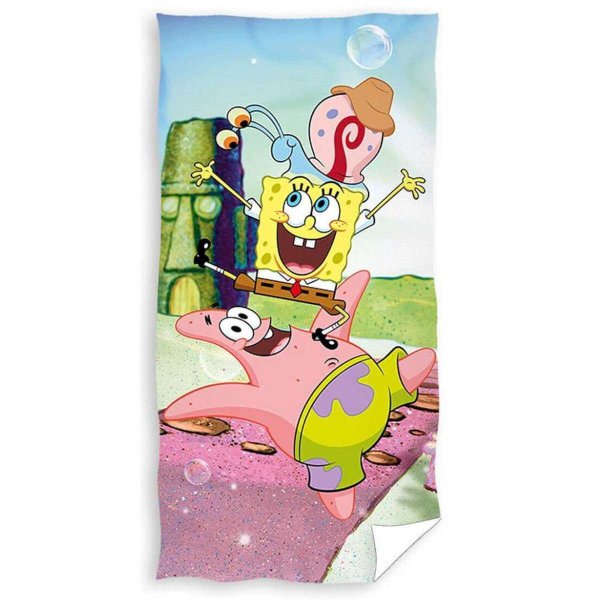 SpongeBob Schwammkopf Badetuch Handtuch 70 x 140 cm