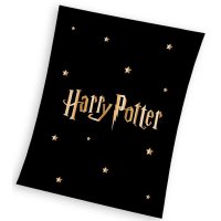 Harry Potter Fleecedecke Kuscheldecke ca.130x170cm - schwarz