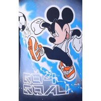 Disney Mickey Mouse T-Shirt Fu&szlig;ball-Motiv, dunkelblau