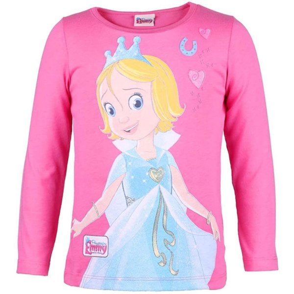 Prinzessin Emmy Langarmshirt Shirt mit Glitzer, pink 98