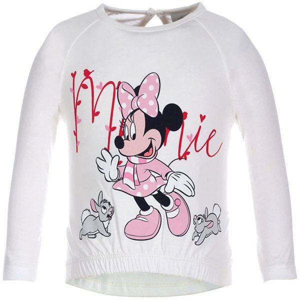 Disney Baby Minnie Mouse Mädchen Langarmshirt Shirt