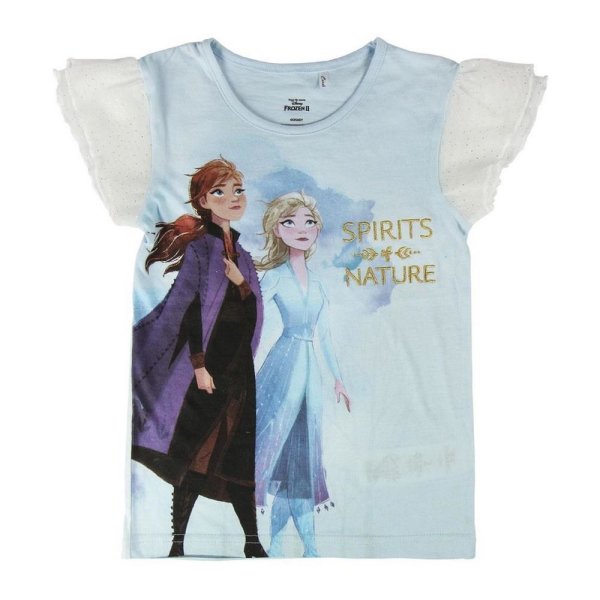 Disney Frozen 2 Eiskönigin Elsa Anna T-Shirt, hellblau