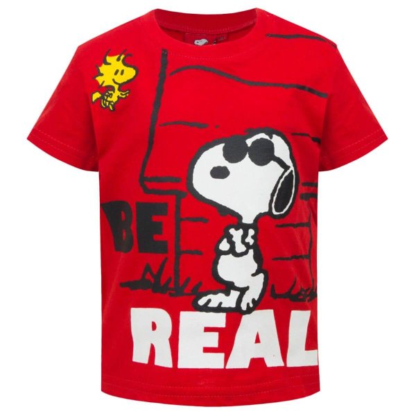 Snoopy PEANUTS Baby T-Shirt, rot 80